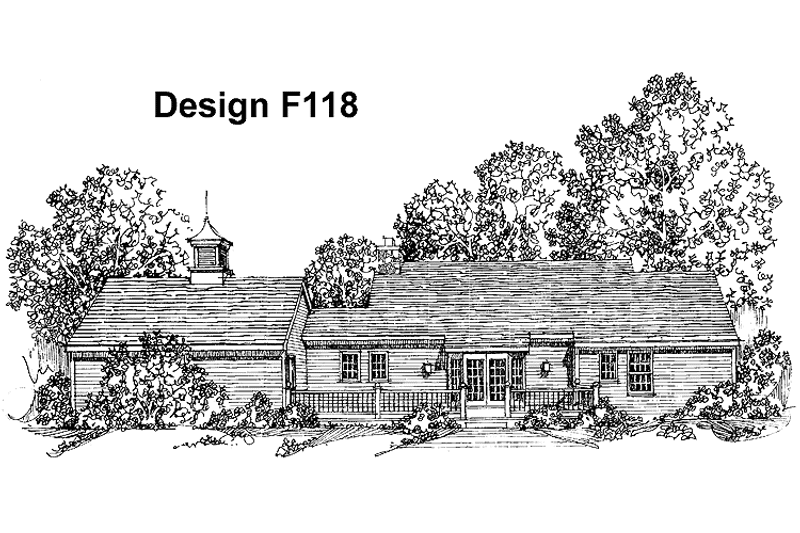 Dream House Plan - Exterior - Rear Elevation for Colonial House Plan #1016-12 - 3 bed, 2 bath