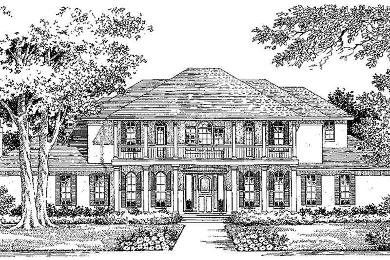 Architectural House Design - Southern Exterior - Front Elevation Plan #999-18