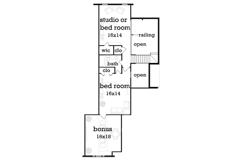 Home Plan - Floor Plan - Upper Floor for Traditional House Plan #45-473 - 3 bed, 2.5 bath