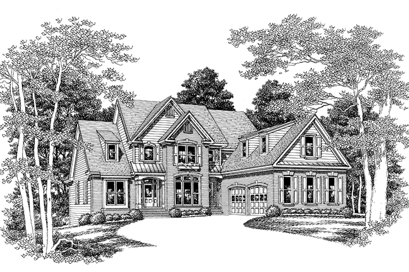 Home Plan - Exterior - Front Elevation 3 for Colonial House Plan #927-103 - 4 bed, 4 bath