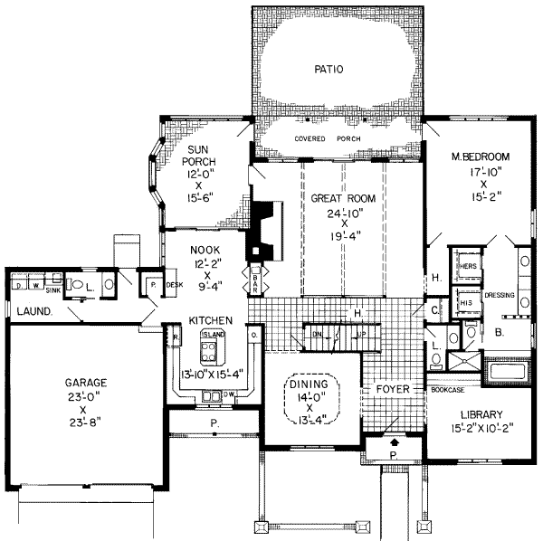 European Floor Plan - Main Floor Plan #312-106