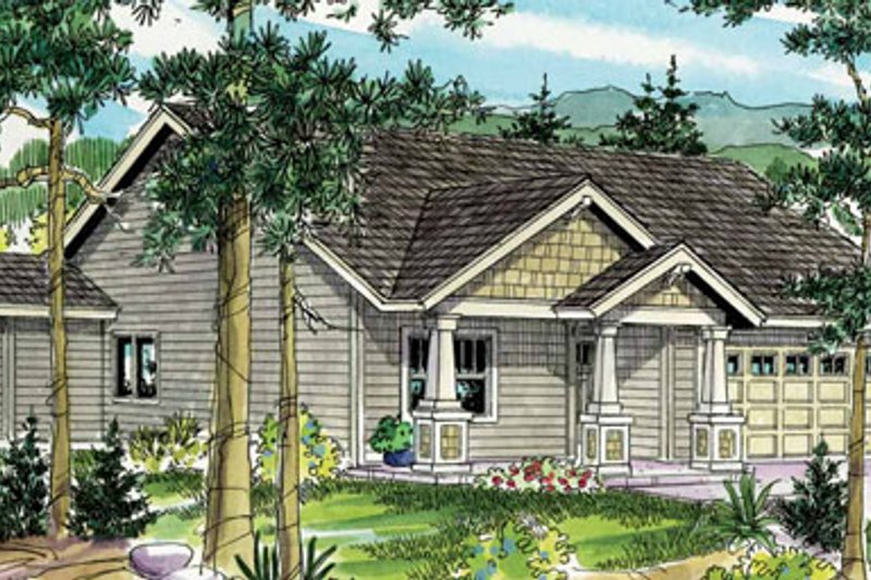 Dream House Plan - Craftsman Exterior - Front Elevation Plan #124-781
