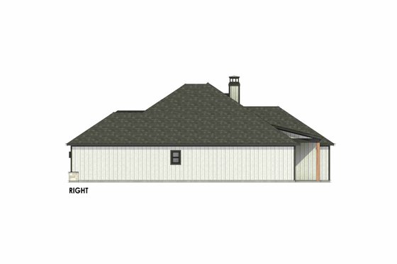 Exterior - Other Elevation 1 for Prairie House Plan #1096-102 - 4 bed, 2 bath