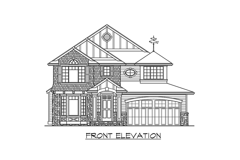 House Blueprint - Exterior - Other Elevation for Traditional House Plan #132-112 - 3 bed, 2.5 bath