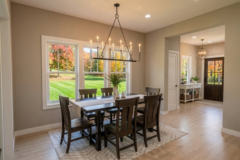 Home Plan - Interior - Dining Room for Craftsman House Plan #51-1545 - 3 bed, 2.5 bath