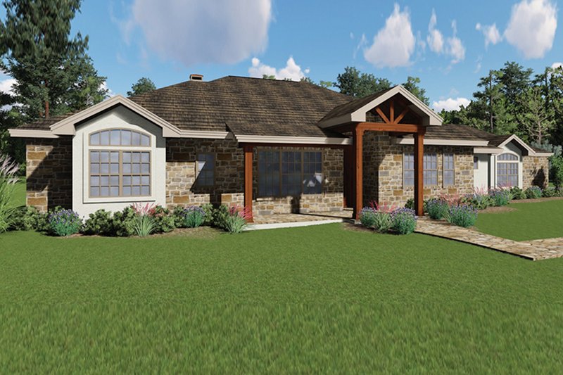 Dream House Plan - Craftsman Exterior - Front Elevation Plan #935-10