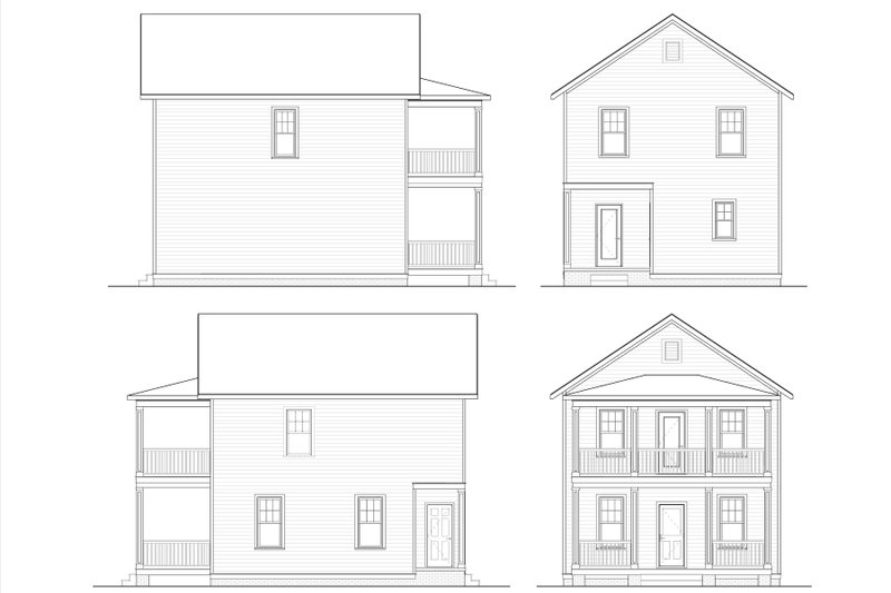 House Blueprint - Exterior - Other Elevation for Victorian House Plan #936-64 - 3 bed, 2.5 bath