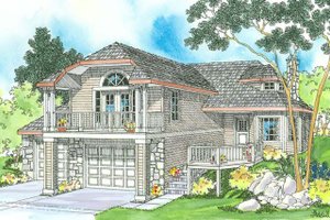Contemporary Exterior - Front Elevation Plan #124-323