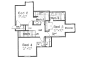 European Style House Plan - 4 Beds 3.5 Baths 2406 Sq/Ft Plan #310-368 