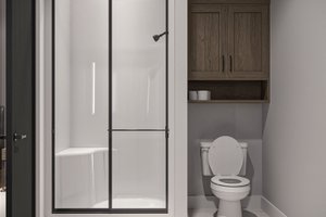 Interior - Master Bathroom 1 for Barndominium House Plan #455-686 - 1 bed, 1.5 bath