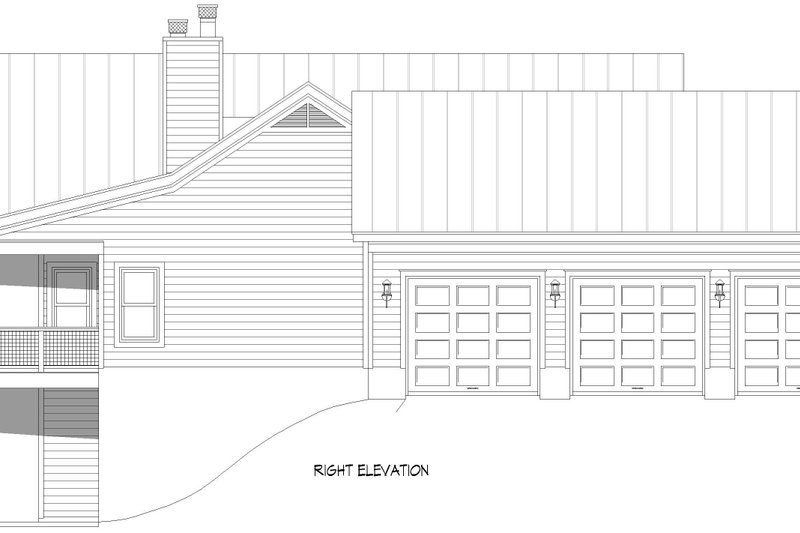 House Plan Design - Exterior - Other Elevation 1 for Farmhouse House Plan #932-1049 - 2 bed, 2 bath