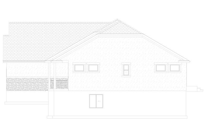 House Design - Exterior - Other Elevation 3 for Ranch House Plan #1060-101 - 3 bed, 2 bath
