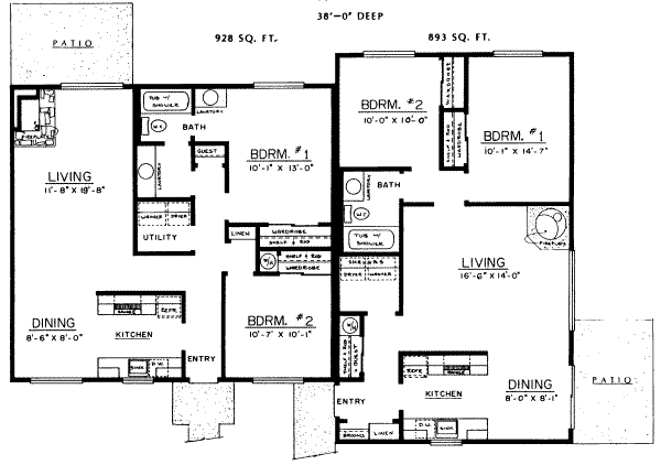 Ranch Floor Plan - Main Floor Plan #303-167