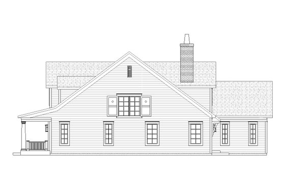 Exterior - Other Elevation 1 for Farmhouse House Plan #901-60 - 4 bed, 3.5 bath