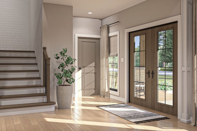 Dream House Plan - Interior - Entry for Farmhouse House Plan #455-404 - 3 bed, 3.5 bath