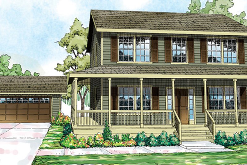 Home Plan - Traditional Exterior - Front Elevation Plan #124-852