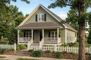 House Plan Design - Exterior - Front Elevation for Cottage House Plan #1124-1 - 3 bed, 2 bath