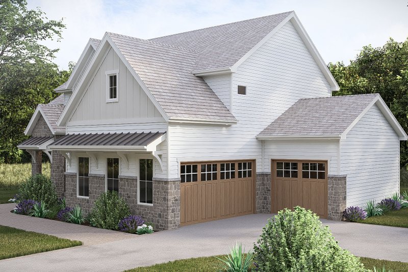 House Plan Design - Exterior - Other Elevation 2 for Farmhouse House Plan #455-813 - 4 bed, 3.5 bath