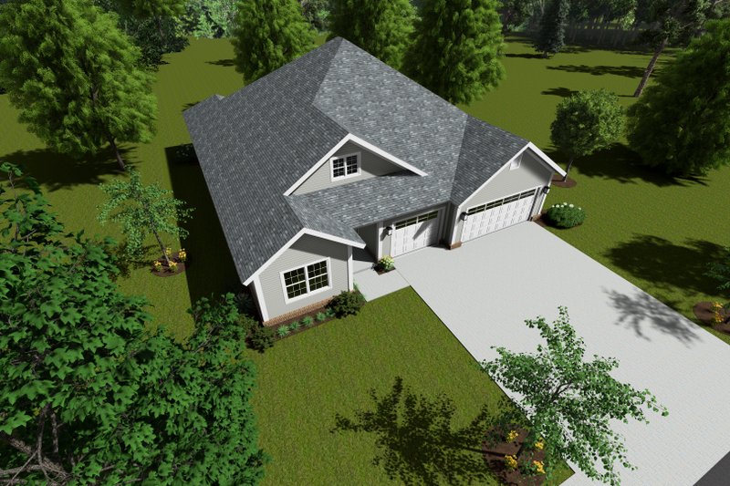 Home Plan - Exterior - Other Elevation 4 for Cottage House Plan #513-2195 - 5 bed, 3 bath