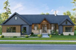 Home Plan - Exterior - Front Elevation for Craftsman House Plan #1089-62 - 3 bed, 2.5 bath