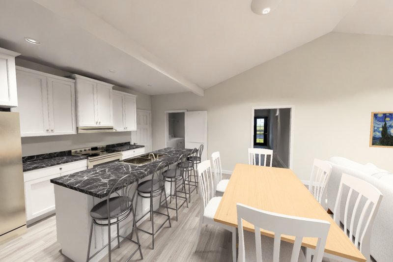 Architectural House Design - Interior - Dining Room for Cottage House Plan #513-2467 - 4 bed, 3 bath
