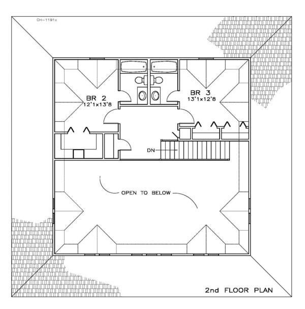 Floor Plan - Upper Floor Plan #8-158