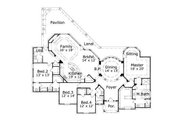 European Style House Plan - 4 Beds 3 Baths 3061 Sq/Ft Plan #411-282 