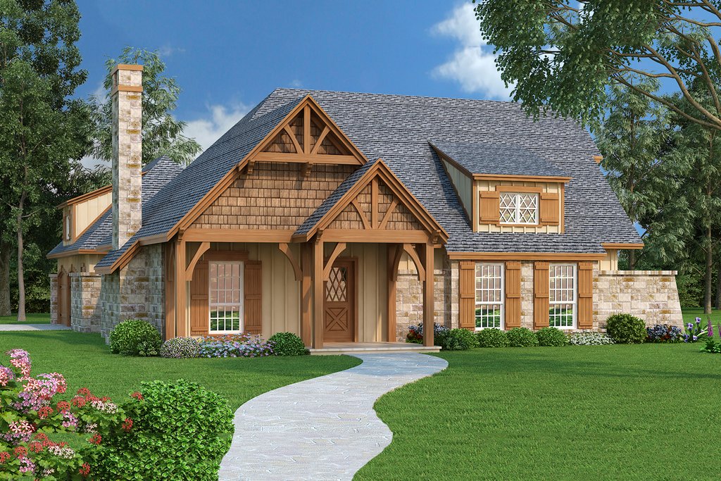 Craftsman Style House Plan 3 Beds 2 Baths 1292 Sq Ft 