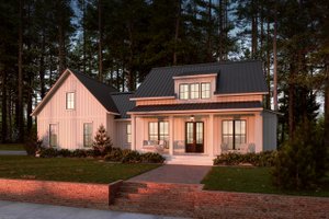 Exterior - Front Elevation 5 for Farmhouse House Plan #430-256 - 2 bed, 2 bath