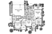 European Style House Plan - 4 Beds 3.5 Baths 3168 Sq/Ft Plan #310-432 