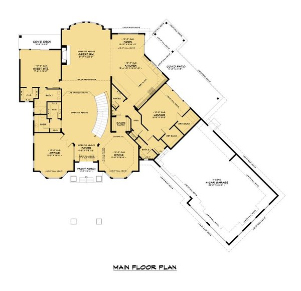 Home Plan - Traditional Floor Plan - Main Floor Plan #1066-127