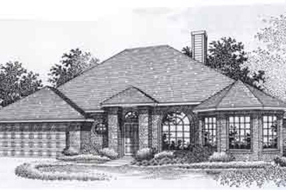 Exterior - Front Elevation for Traditional House Plan #310-922 - 4 bed, 2 bath