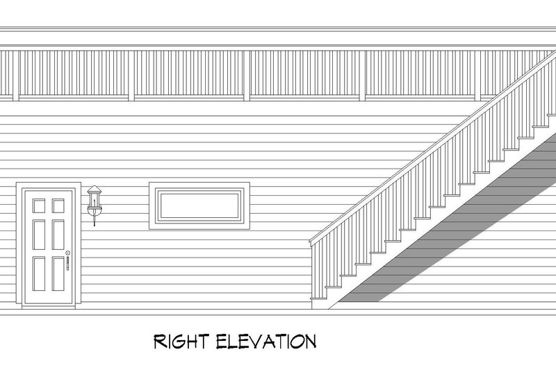 House Blueprint - Exterior - Other Elevation 1 for Contemporary House Plan #932-1083, 0 bath