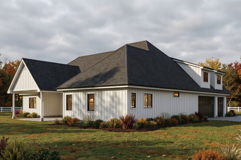 Architectural House Design - Exterior - Rear Elevation 1 for Craftsman House Plan #1084-4 - 3 bed, 2.5 bath