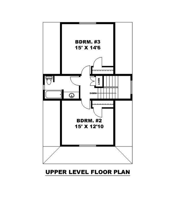 Dream House Plan - Cabin Floor Plan - Upper Floor Plan #117-1030