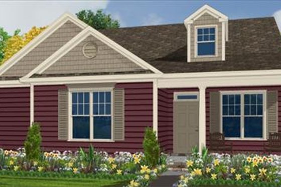 Exterior - Front Elevation for Farmhouse House Plan #63-136 - 3 bed, 2.5 bath