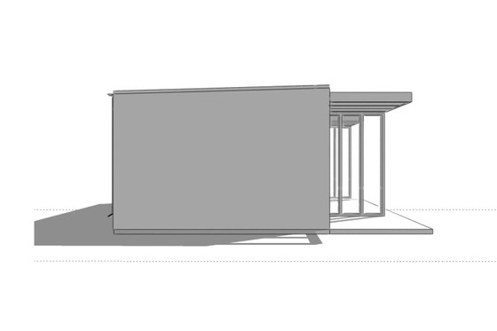 Exterior - Other Elevation 1 for Modern House Plan #549-36 - 2 bed, 1 bath