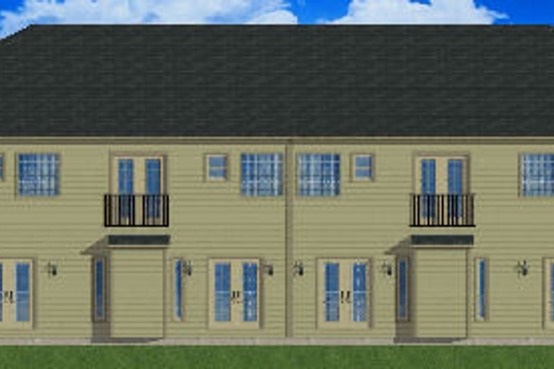 Dream House Plan - Exterior - Rear Elevation for Traditional House Plan #126-165 - 3 bed, 2.5 bath