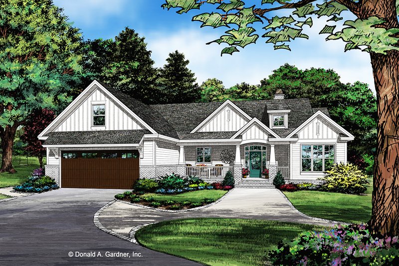 Dream House Plan - Craftsman Exterior - Front Elevation Plan #929-1078