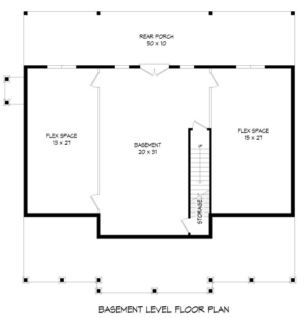 Dream House Plan - Country Floor Plan - Lower Floor Plan #932-590