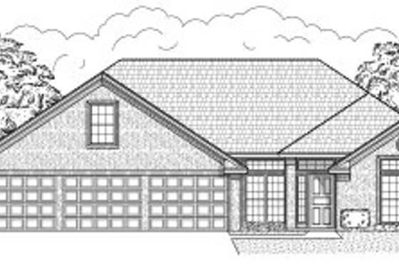 Exterior - Front Elevation for Traditional House Plan #65-455 - 3 bed, 2 bath