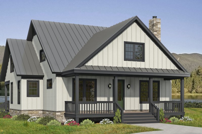 Dream House Plan - Farmhouse Exterior - Front Elevation Plan #932-984