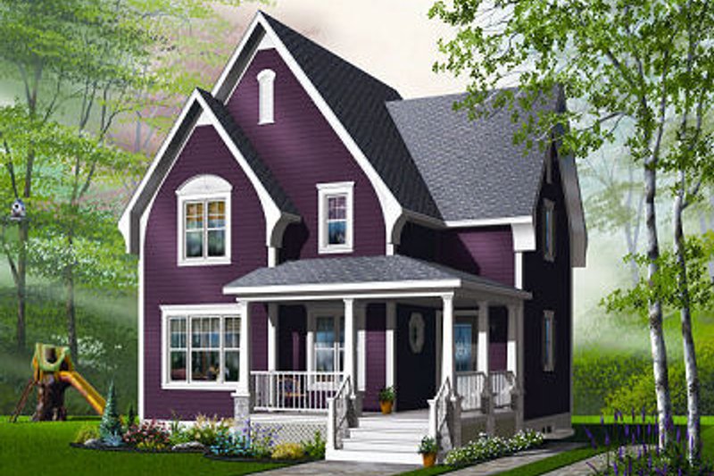 Home Plan - Farmhouse Exterior - Front Elevation Plan #23-820