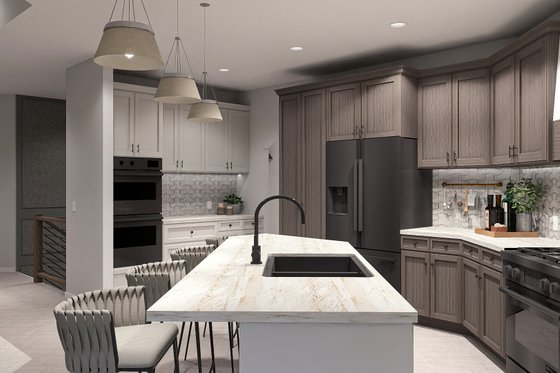Interior - Kitchen for Farmhouse House Plan #455-211 - 3 bed, 3 bath