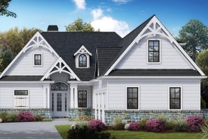 Farmhouse Exterior - Front Elevation Plan #54-507