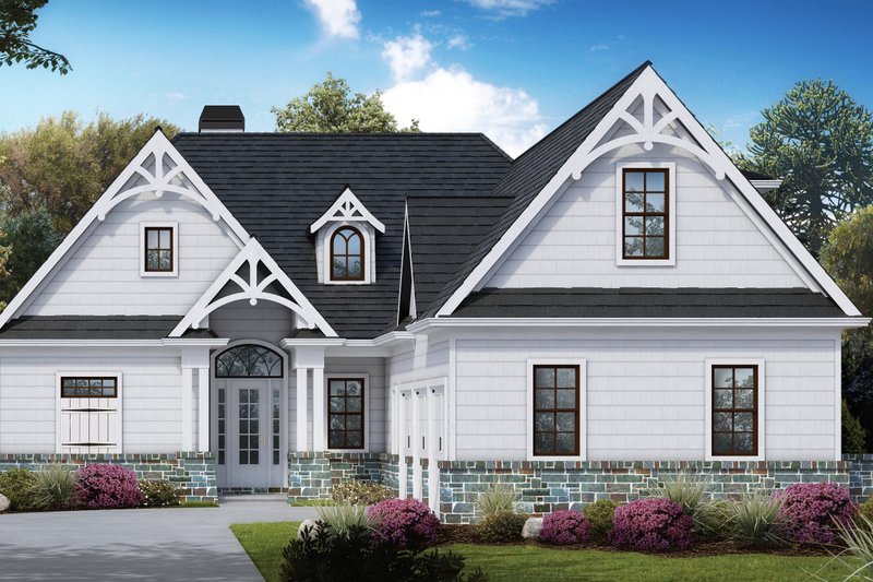 House Design - Farmhouse Exterior - Front Elevation Plan #54-507