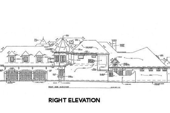 Exterior - Other Elevation 1 for Tudor House Plan #141-281 - 5 bed, 6.5 bath