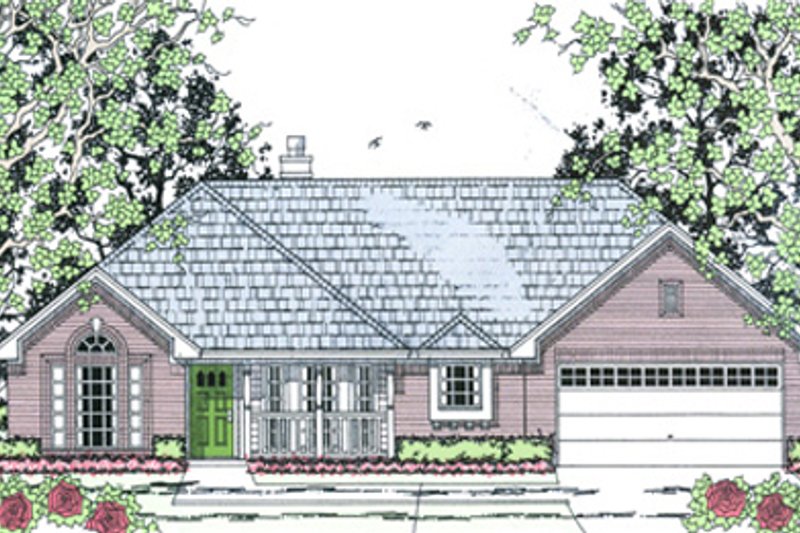 House Plan Design - Country Exterior - Front Elevation Plan #42-400