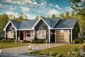 Traditional Exterior - Front Elevation Plan #54-615