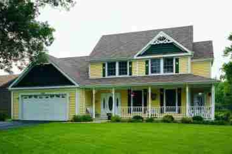 Dream House Plan - Country Exterior - Front Elevation Plan #72-319
